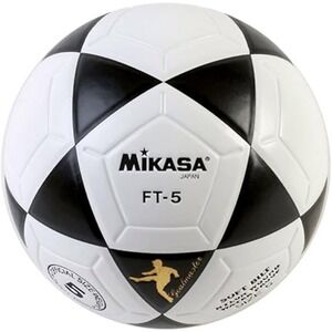 Mikasa FT5 Goal Master Soccer‎ Ball (Black/White, Size 5)